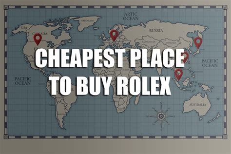 cheapest place to buy a Rolex